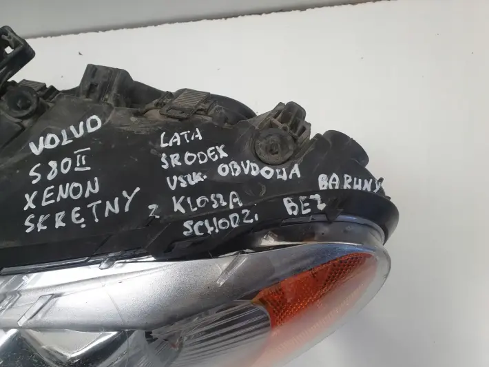 Volvo S80 II V70 III PRZEDNIA LAMPA LEWA LEWY PRZÓD XENON SKRĘTNY 31353532