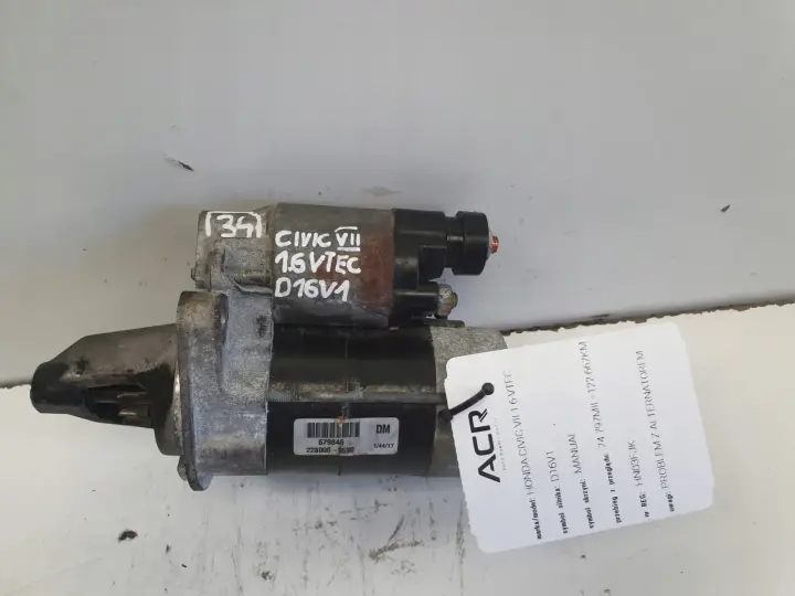 Honda Civic VII 1.6 VTEC ROZRUSZNIK 228000-9590 AUTOMAT