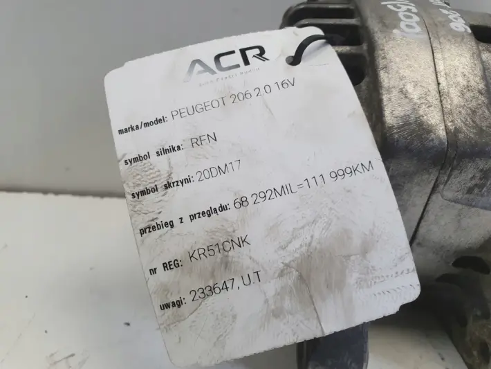 Peugeot 206 2.0 16V ALTERNATOR valeo
