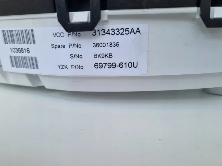 Volvo XC60 I V60 I S60 II 2.0 D3 LICZNIK ZEGARY Europa 31343325AA diesel
