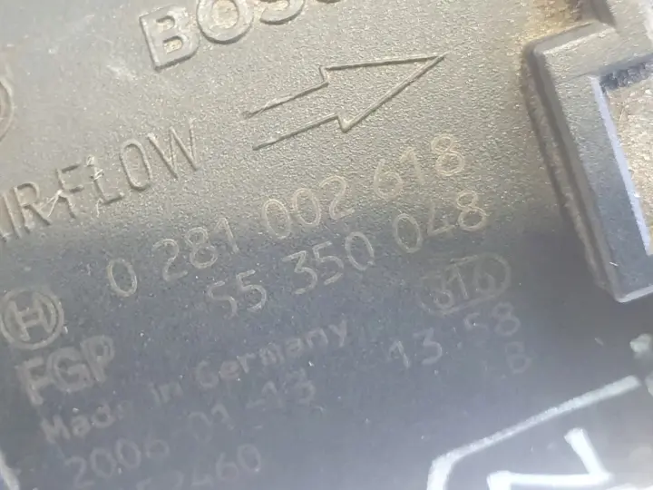 Opel Signum 1.9 CDTI PRZEPŁYWOMIERZ POWIETRZA 0281002618 55350048