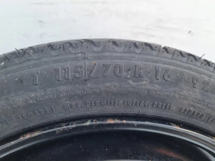 Opel Vectra C Astra H KOŁO DOJAZDOWE dojazdówka 115/70 R16 5x110 2160132