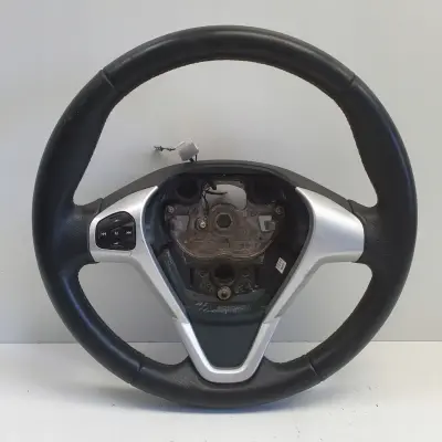 Ford Fiesta MK7 SKÓRZANA KIEROWNICA Multifunkcyjna skóra 34126988A