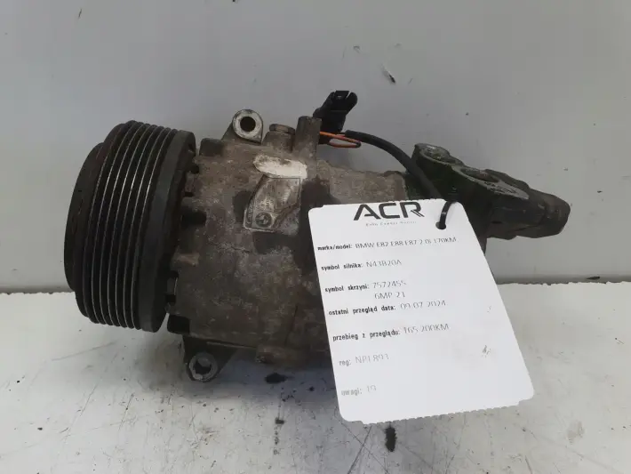 BMW E87 E90 2.0 i SPRĘŻARKA KLIMATYZACJI pompa 9156820