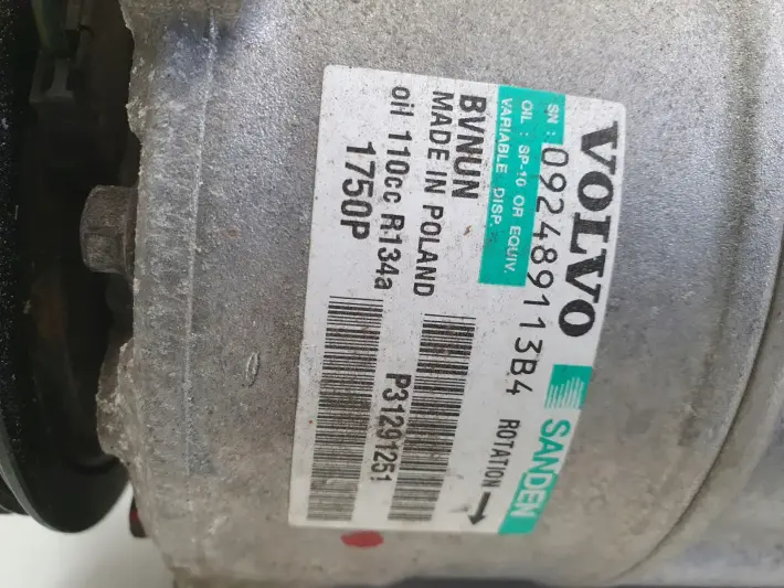 Volvo S60 II 1.6 D2 SPRĘŻARKA KLIMATYZACJI P31291251