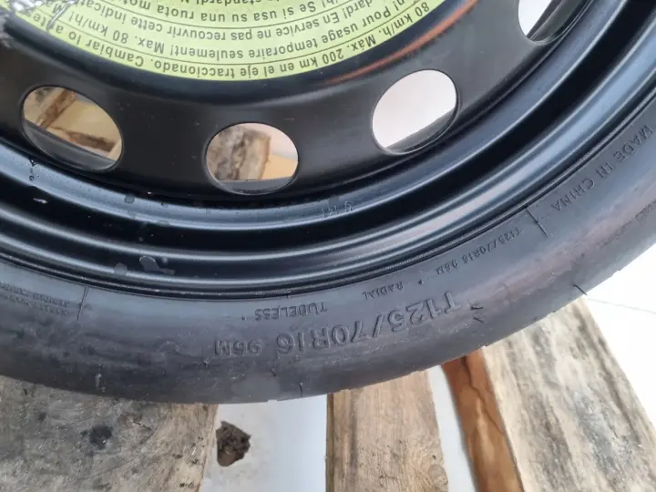 Audi Seat Vw Golf VI KOŁO DOJAZDOWE dojazdówka 125/70 R16 1K0601027S 5x112