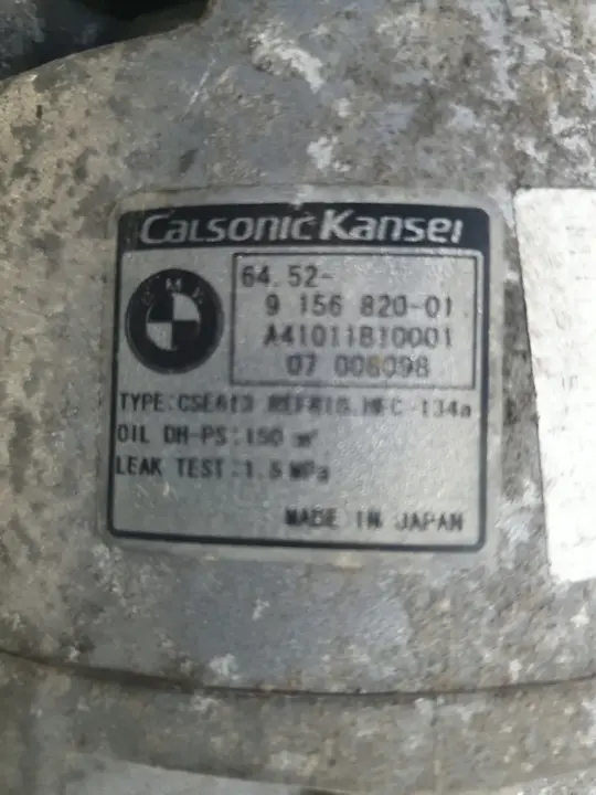 BMW E90 E91 2.0 i SPRĘŻARKA KLIMATYZACJI pompa 9156820