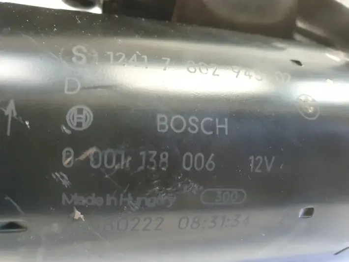 Mini Cooper R56 1.6 D ROZRUSZNIK bosch 0001138006 7812070
