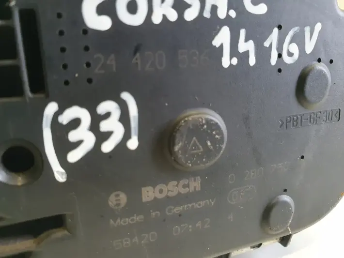 Opel Corsa D 1.2 1.4 16V PRZEPUSTNICA 0280750133 24420536