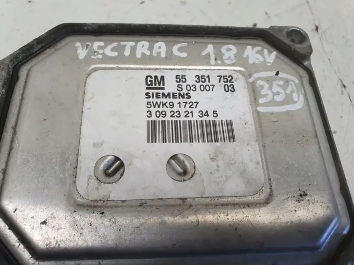 Opel Zafira A 1.8 16V STEROWNIK SILNIKA komputer 55351752