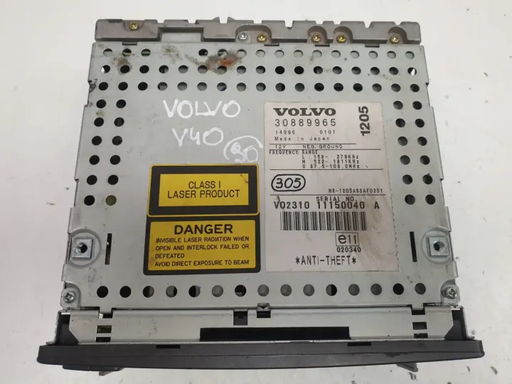 Volvo S40 V40 RADIOODTWARZACZ HU-1205 30889965