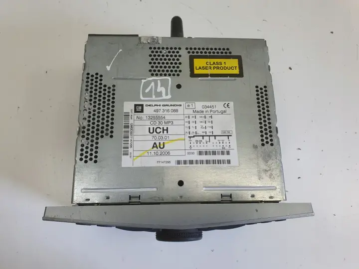Opel Zafira B Astra H RADIOODTWATRZACZ CD MP3 radio 13255554