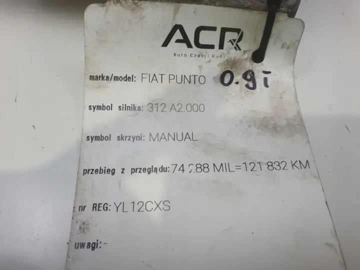 Fiat Punto 0.9 T TwinAir ALTERNATOR regenerowany