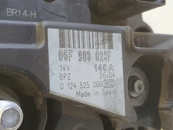 Audi A3 8P VW Golf V 1.9 TDI ALTERNATOR bosch 06F903023F 140A
